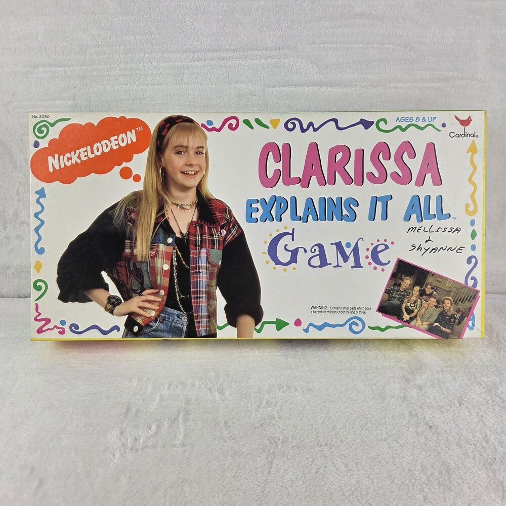 Vintage 1994 Clarissa Explains It All Board Game Nickelodeon 100% Complete